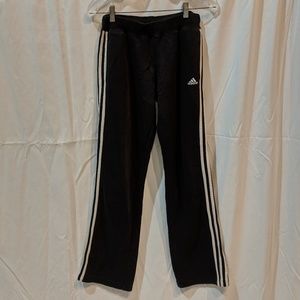 Adidas straight leg three stripe sweatpants